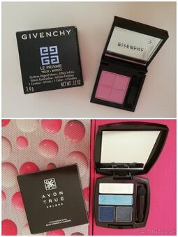 Givenchy očné tiene Le Prisme a Avon True Colour očné tiene
