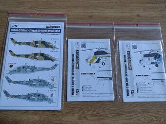 Plastikové modely 1:72 obtlačky