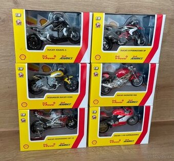 Modely Shell DUCATI kolekcia MOTORKY