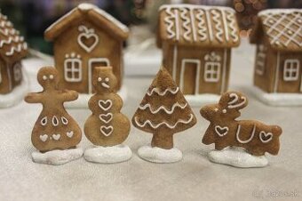 Mini pidi perníkové ozdoby ( sada 4 ks )