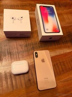 Apple iPhone Xs zlatý 256 GB s Apple AirPods Pro