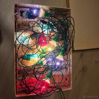 Ponúkam staré retro vianočné svetielka šiška