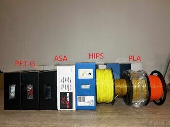 Rôzne filamenty PLA/PETG/HIPS/ABS/PA6/PC/PP a iné - 1