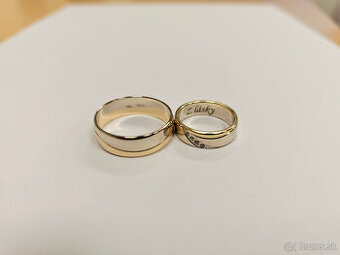 Predám zlaté obrúčky (585) zo 14 karátového zlata. - 1
