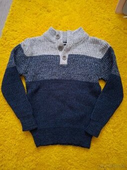 Modro-sivý svetrík 101-107