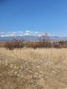 Pozemok s výhľadom na Vysoké Tatry.