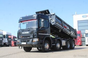 Scania P450, EURO 6, 8X4, TŘÍSTRANNÝ, 13 m³