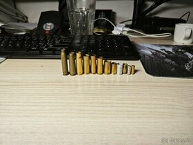 Nábojnice 9mm L, 45ACP, 223rem. 357 Magnum,380Auto