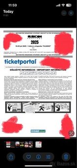 CLASSIC 3-DAY RUBICON FESTIVAL TICKET(VSTUPENKA)