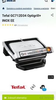 Elektrický gril Tefal Optigrill+ GC712D3