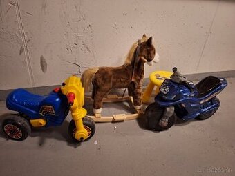 Predám motorky odrazadla a koníka