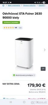 Odvlhčovač ETA Fainer 2630 90000 biely