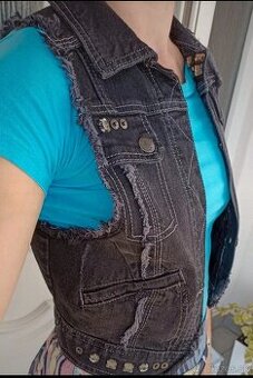 TallyWail Džínová vesta nová XS/S