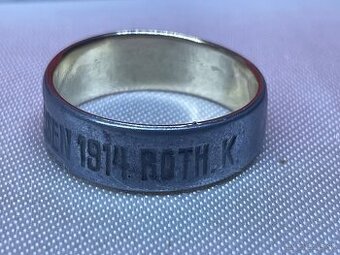 patriot prsteň -zlato za železo 1914