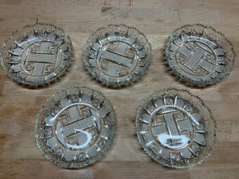 Krištáľove Misy 14 cm 5 Kusov TOP STAV