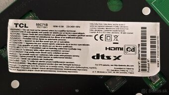 TCL 55C71B náhradné diely