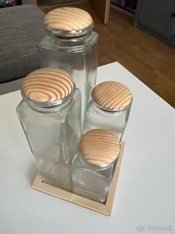 Sklenené dózy na potraviny