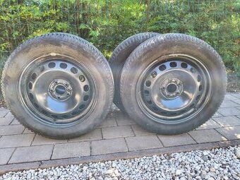 Predám plechové disky + pneumatiky