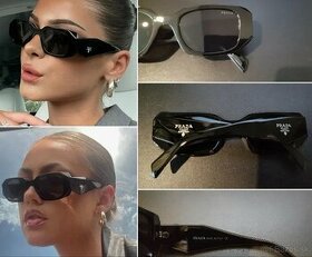 Čierne fashion slnečné okuliare - 1