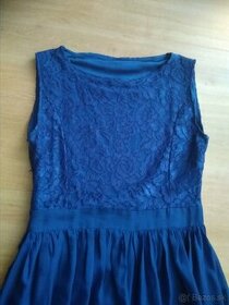 Dlhé modré šaty - 1