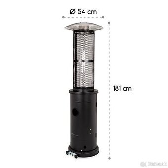 Terasový ohrievač Goldflame (plynový, 11,2 kW)