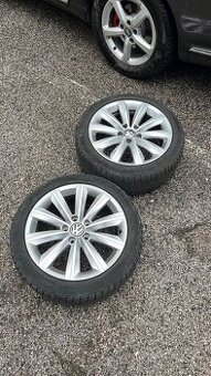 Elektróny/Disky s pneumatikami 5x112 R17 225/45 zimné.