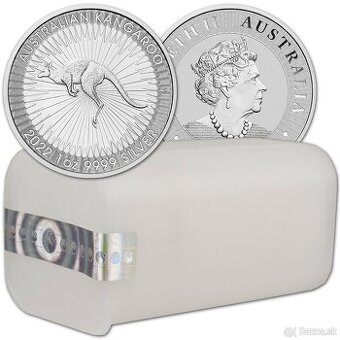 Kangaroo strieborne mince 1 oz