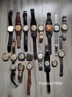 Hodinky PRIM, LONGINES plus skatulky na hodinky