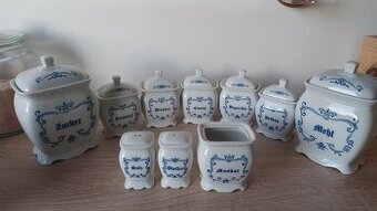 Nádherná starožitná sada koreničiek-dóz