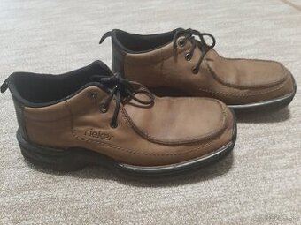 Prechodná pánska kožená obuv.Rieker vel.43