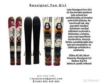 Detské lyže a lyžiarky