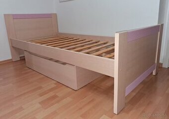 Decodom -  Dievčenská posteľ 90x200cm + rošt