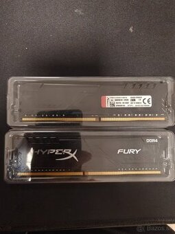 Predám 2x4GB (8gb) DDR4 Kingston HyperX Fury pamäťe