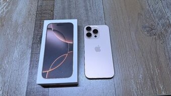 Vymenim Iphone 16 Pro Desert Titanium 100% bateria zaruka