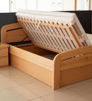 Predám kvalitnú dubovú posteľ PAVLA s úložným priestorom MAX