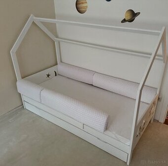 Posteľ domček s prístelkou