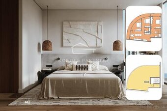 4 izbový  luxusný apartmán s rozlohou 121,9 m² a strešnou te