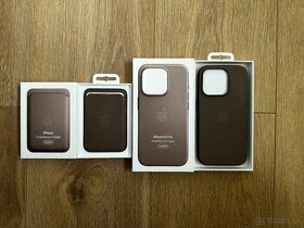 Apple iPhone 15 pro finewoven kryt + Apple finewoven wallet