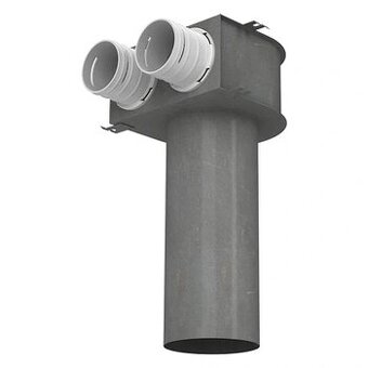 Kovový konektor do stropu pre potrubie Dalap Flexitech Ø 75