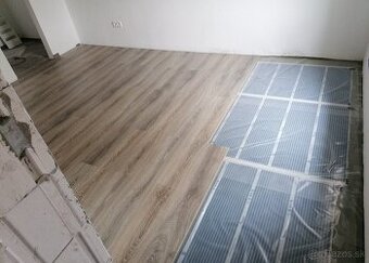 Kúrenie pod plávajucu podlahu, poter.
