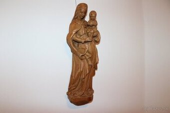 Marie a Jezulátko  soška   dřevo (225E)