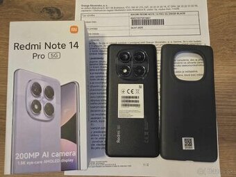 Xiaomi Redmi Note 14 Pro 5G, 8GB/256GB,cierny,top,zaruka