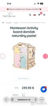 Montesori domček ako novy