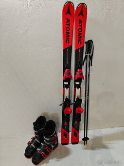 LYŽE ATOMIC REDSTER J2 130CM + LYŽIARKY ATOMIC 40EUR