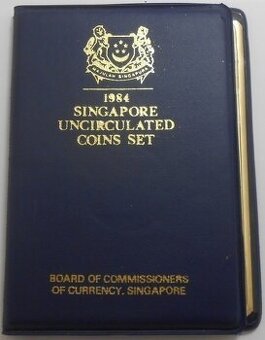 Singapore Sada obehových mincí 1984 -