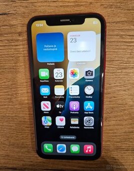 Iphone xr červený 64gb 100% zdravia bateria