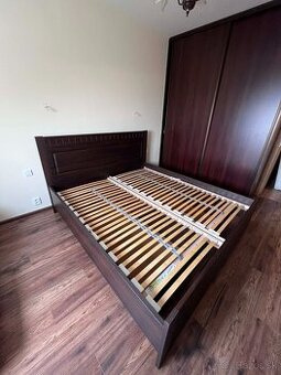 Manželská posteľ 180×200 s úložným priestorom + rošty, farba