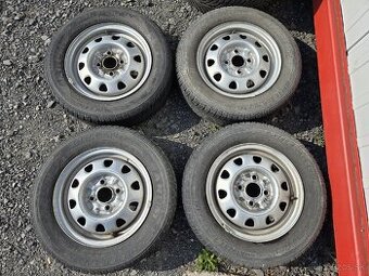 Plechové disky 4x100 + letné pneu 165/70r13