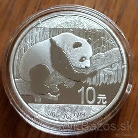 Strieborná investičná minca PANDA 2016