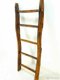 Starý dubový rebrík - drevený reber - oak ladder - 1